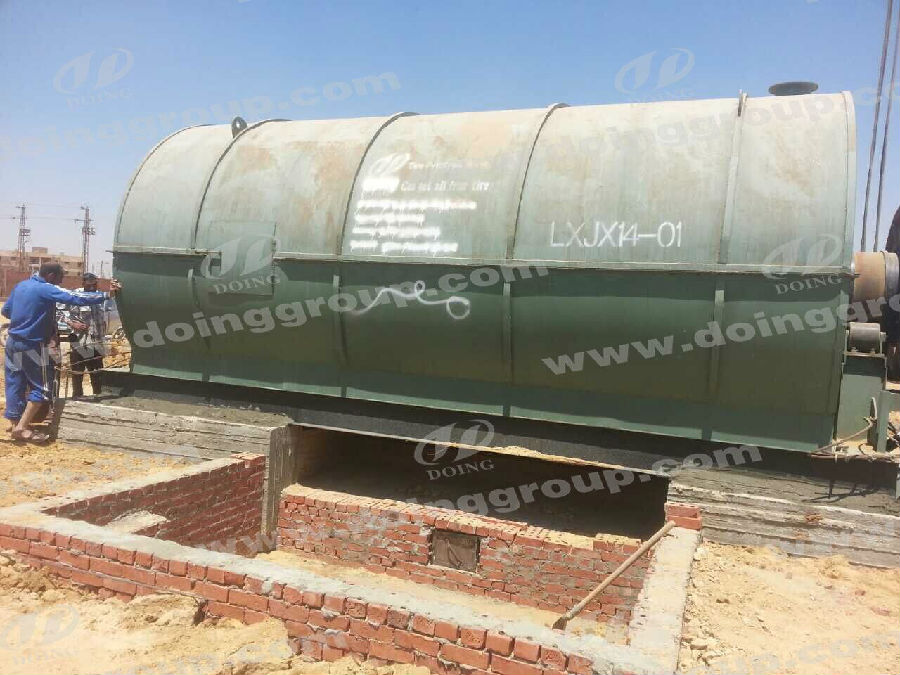 2 sets 10tons pyrolysis machines Installation Site in Egypt