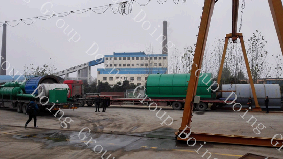 waste tyre pyrolysis recycling plant