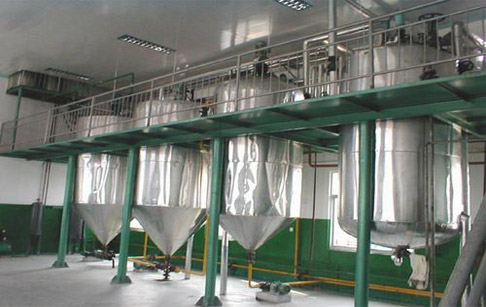 What's the process of vegetable oil refining plant?