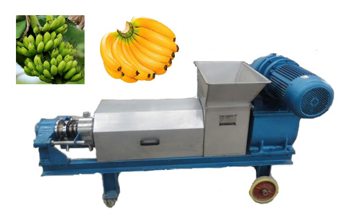 Bananas and banana trees dewatering machine