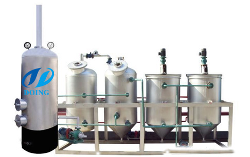 How does cooking oil refining machine work?