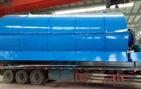 12T waste tyre to fuel oil pyrolysis plant delivered to Czech