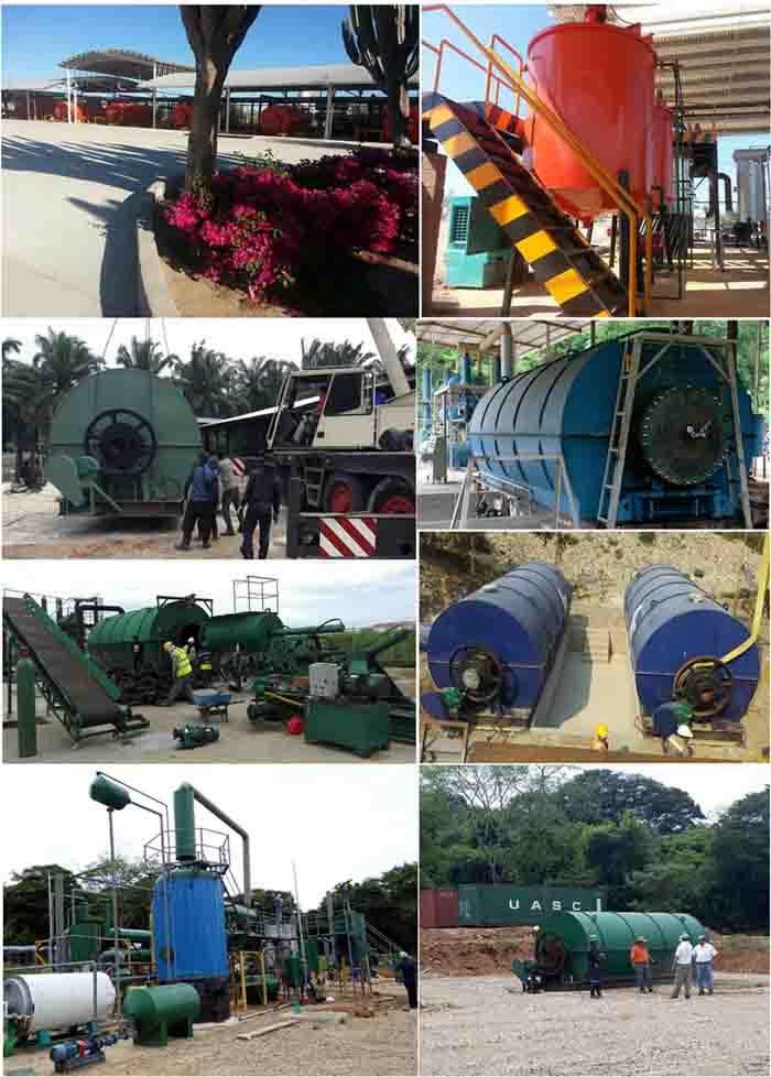 used tire recycling plant 