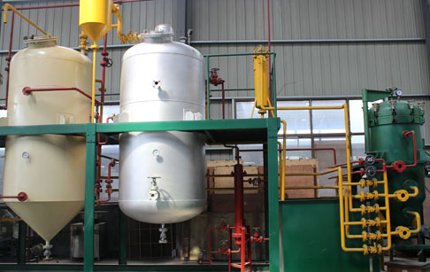 Edible oil refining machine operation process