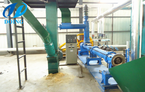 The introduction of oilseeds extruder machine used in rice bran oil processing plant