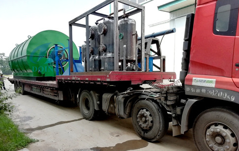 waste tire pyrolysis plant completed the delivery