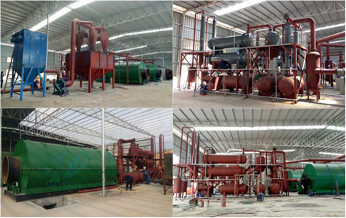 guangdong pyrolysis tyre recycling plants installation site