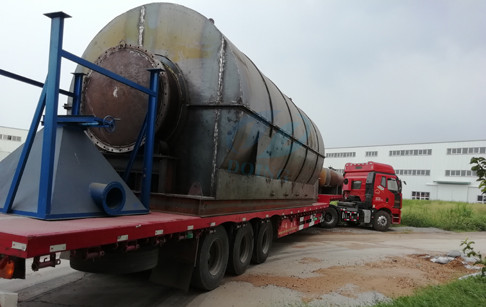 2 sets 12T/D waste tyre pyrolysis plants delivery to Guangdong customer