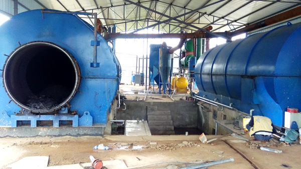 second installation of 2 sets used tyre pyrolysis plants for yunnan customer