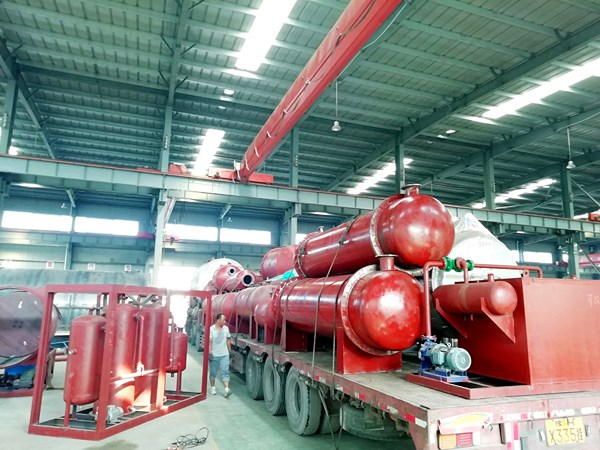 plastic to oil machine and pyrolysis oil distillation plant delivered to columbia