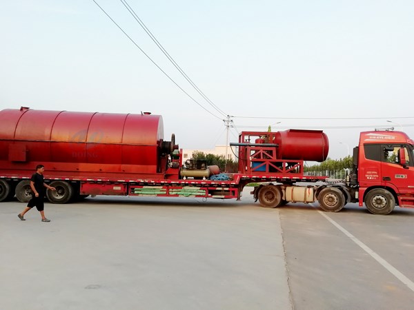 plastic to oil machine and pyrolysis oil distillation plant delivered to columbia