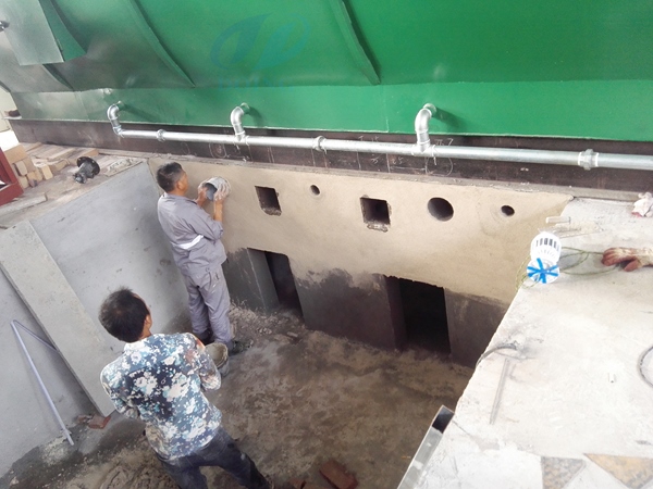 2 sets used tyre pyrolysis plants installed in hebei china