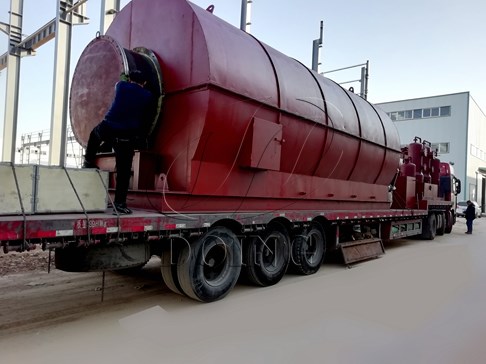 Two sets 12T/D waste tire pyrolysis to oil plants delivered to Vietnam