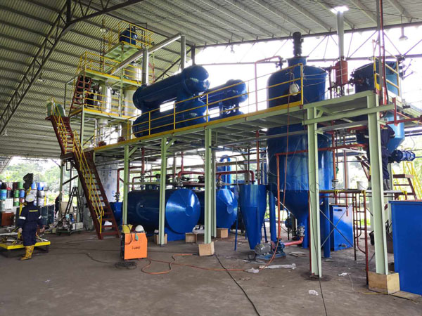 waste oil to diesel plant