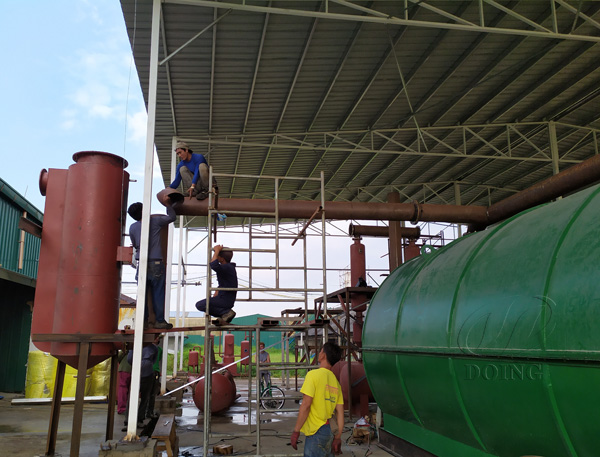 tire to oil pyrolysis plant