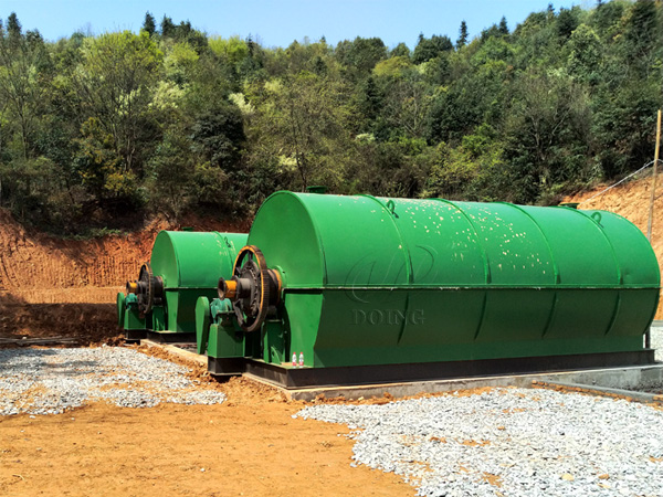 recycling tire to oil plant