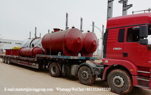 One set 5T waste motor oil to diesel refining plant was delivered to Mexico