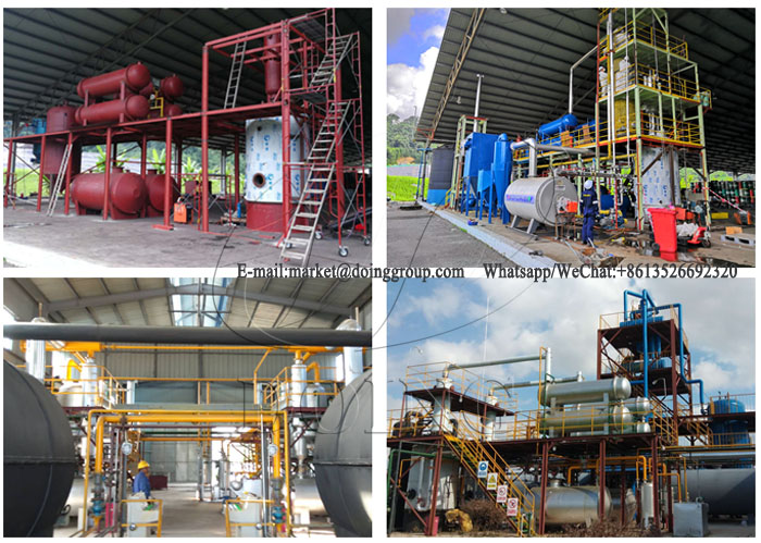 waste motor to diesel plant