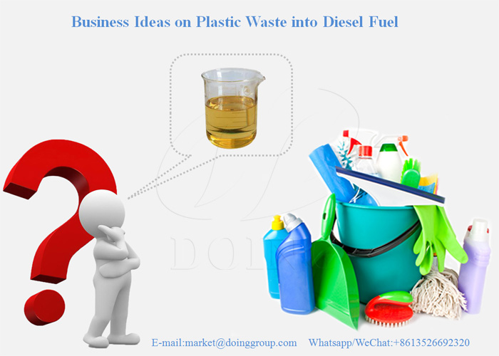 plastic waste to diesel fuel machine