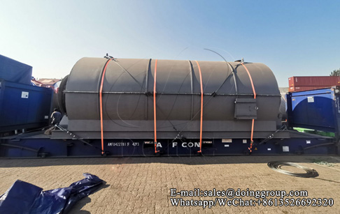 DOING's new generation 10T tire pyrolysis process plant will be shipped to Accra, India