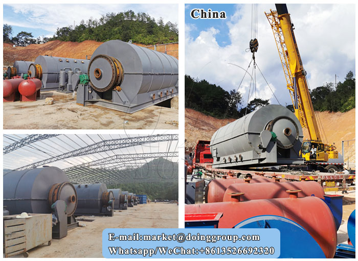 tire pyrolysis process plant