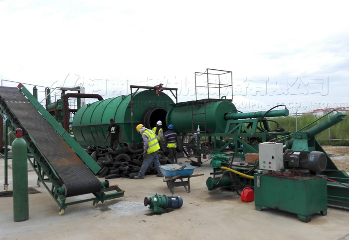 tyre pyrolysis plant