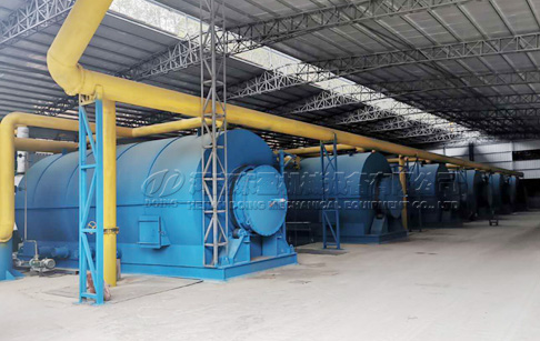 What is the role of tire pyrolysis plant in tire recycling?