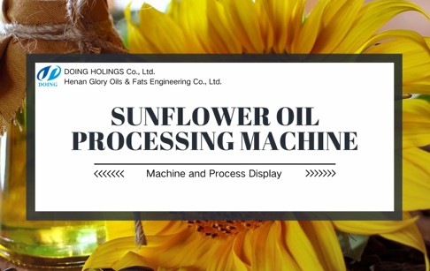 Machine and process of making refined sunflower oil