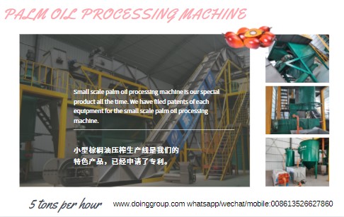 Samll scale palm oil processing machine introduction and making process demonstration video