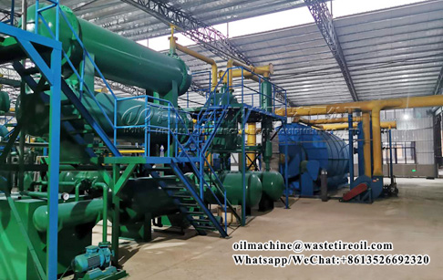 What are the safety measures for waste tire pyrolysis plant?