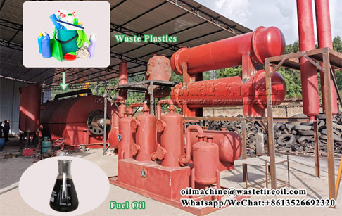 What is the process followed in the conversion of plastic to fuel?