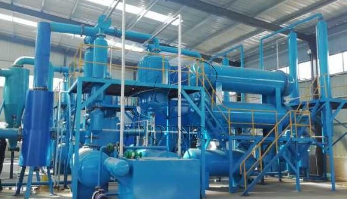 pyrolysis plant cooling system