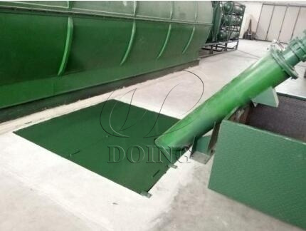 carbon black discharging system