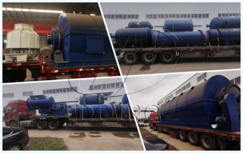 2 sets of waste oil sludge pyrolysis machines were delivered to Colombia