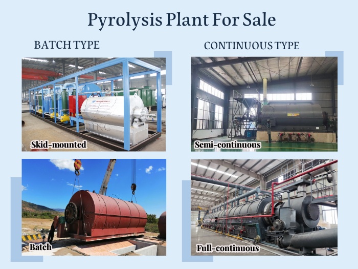 The different types of DOING pyrolysis equipment