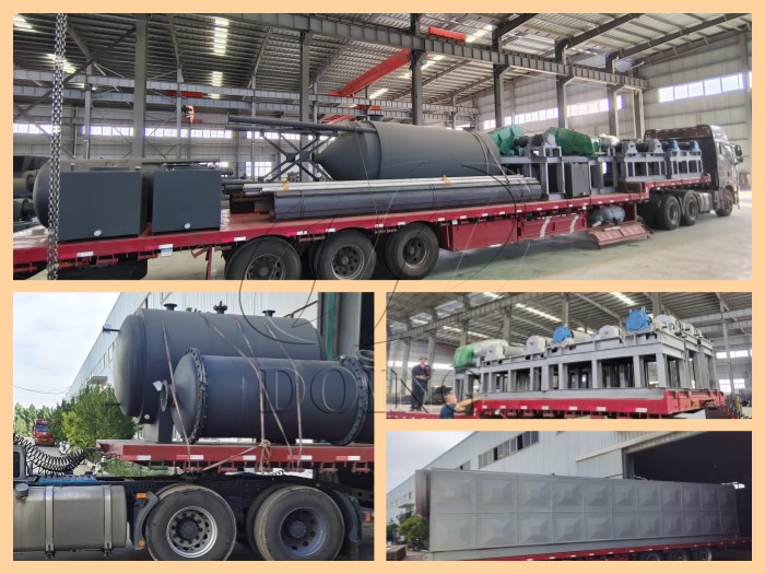 Delivery pictures of continuous pyrolysis machines