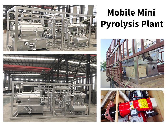 The mobile pyrolysis machine ordered by our Kazakhstan customer