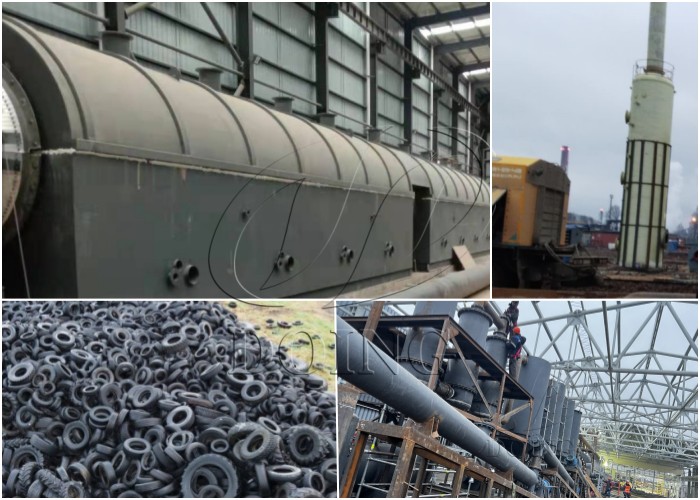 continuous rubber tire pyrolysis project