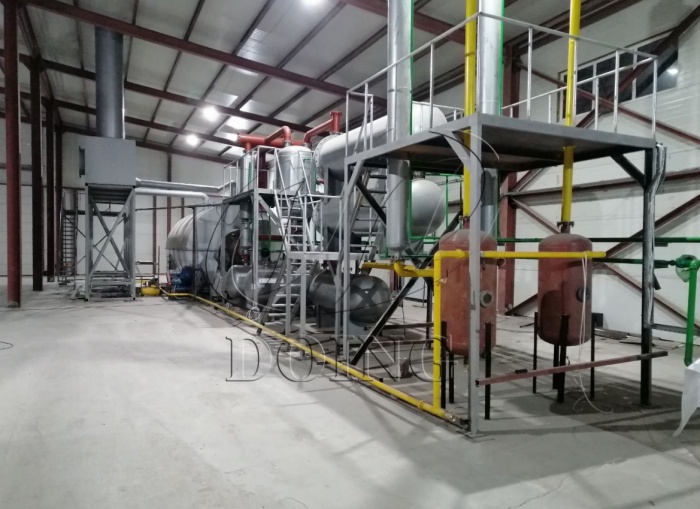 12TPD waste plastic pyrolysis plant project in Ukraine