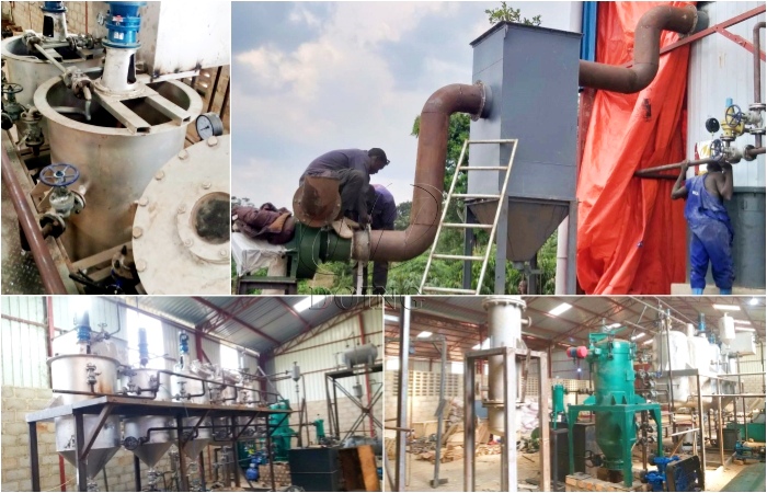 The crude edible oil refinery plant in Uganda