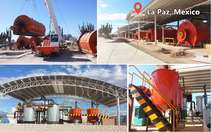 Waste tires pyrolysis machines in Mexico