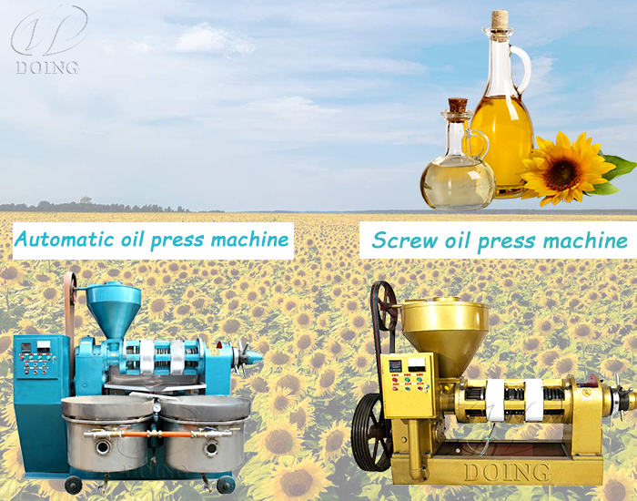 Automatic temperature control sunflower oil pressing machines 