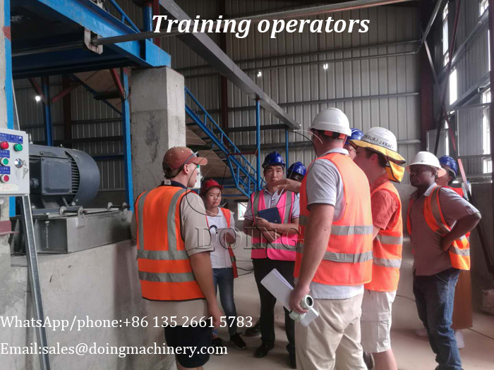 Training on the operation of sunflower oil extraction machines