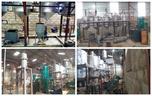 1TPD cotton seed oil refining machine was installed successfully in Uganda