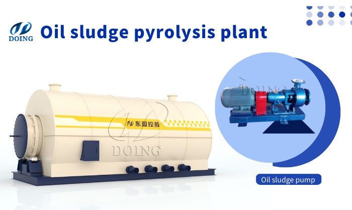 Unique feeding method of DOING oil sludge treatment pyrolysis plant