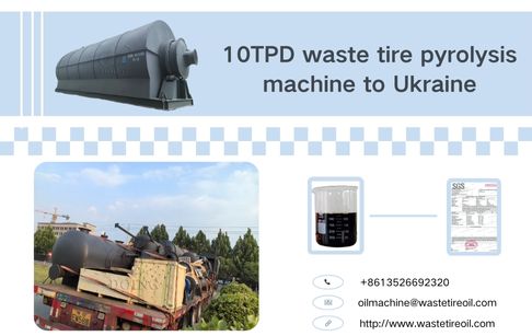 10TPD Waste tire recycling pyrolysis plant was delivered to Ukraine