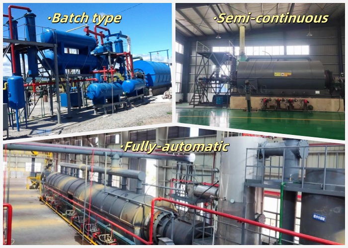 Batch Continuous type pyrolysis machines for sale