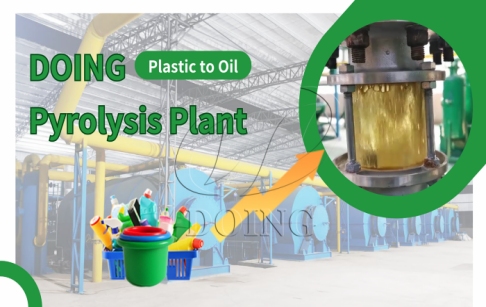 New order of waste plastic pyrolysis plant with DOING regular Indian customer