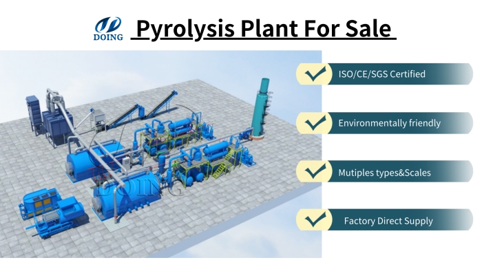 DOING waste plastic pyrolysis plant for sale