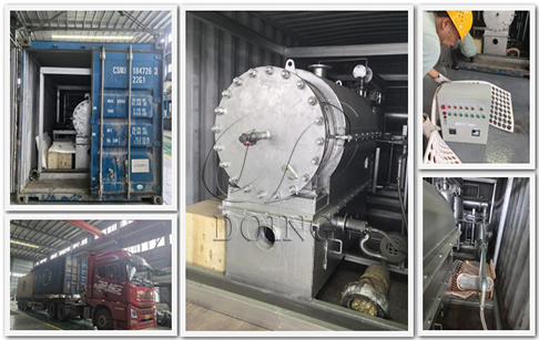 A set of DY-0.1TPD plastic to oil pyrolysis plant was delivered to the Czech Republic